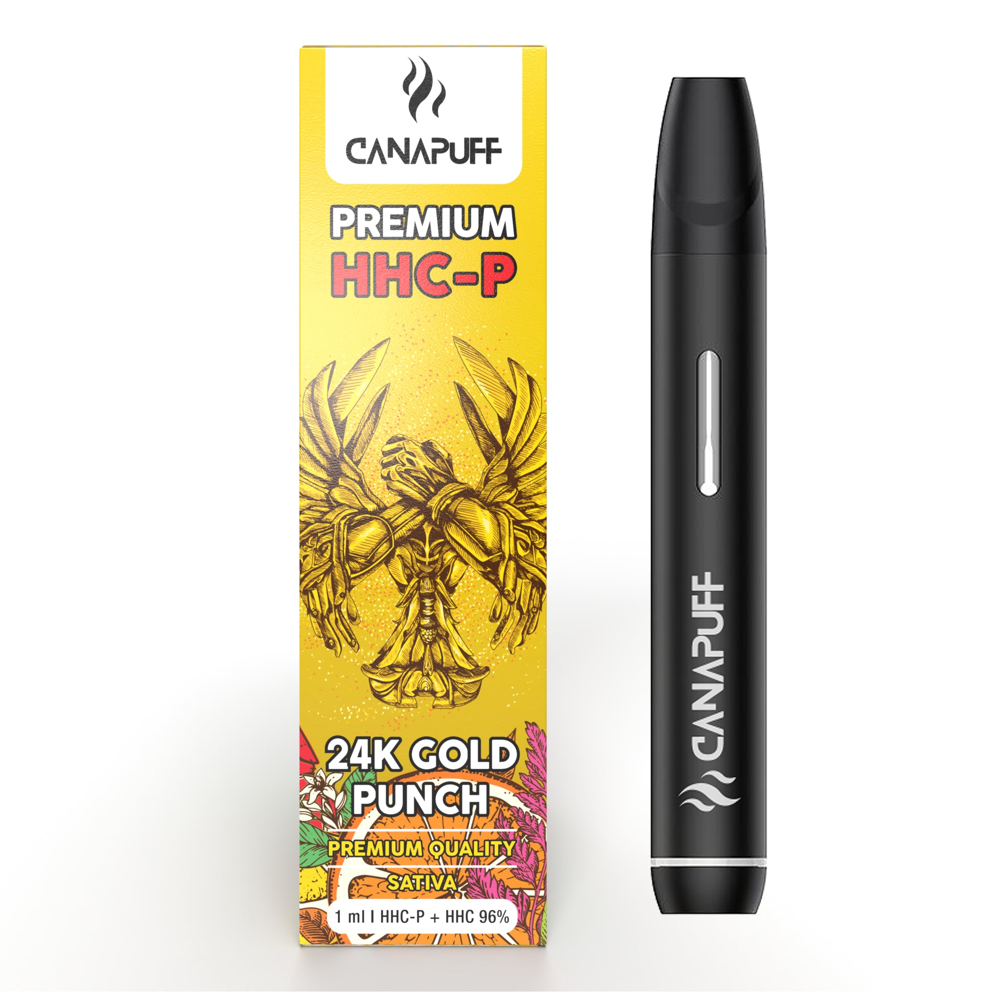 24K GOLD PUNCH 96% HHC P CanaPuff ONE USE 1ml (Kopie) Canapuff