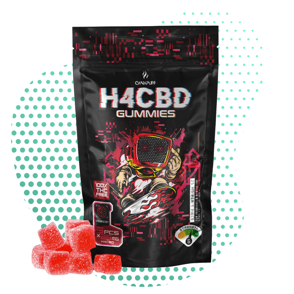 Canapuff - H4CBD Gummies - Jahoda