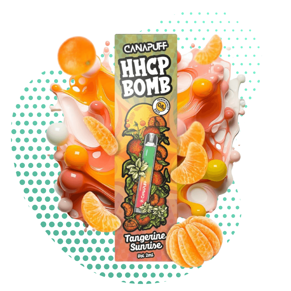 canapuff hhcp bomb vape tangerine sunrise