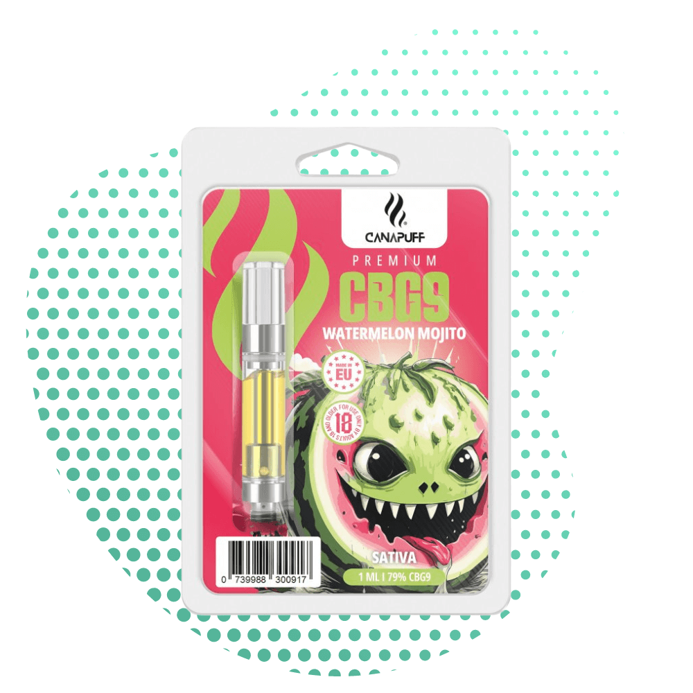 Canapuff Watermelon Mojito CBG9 79% cartridge